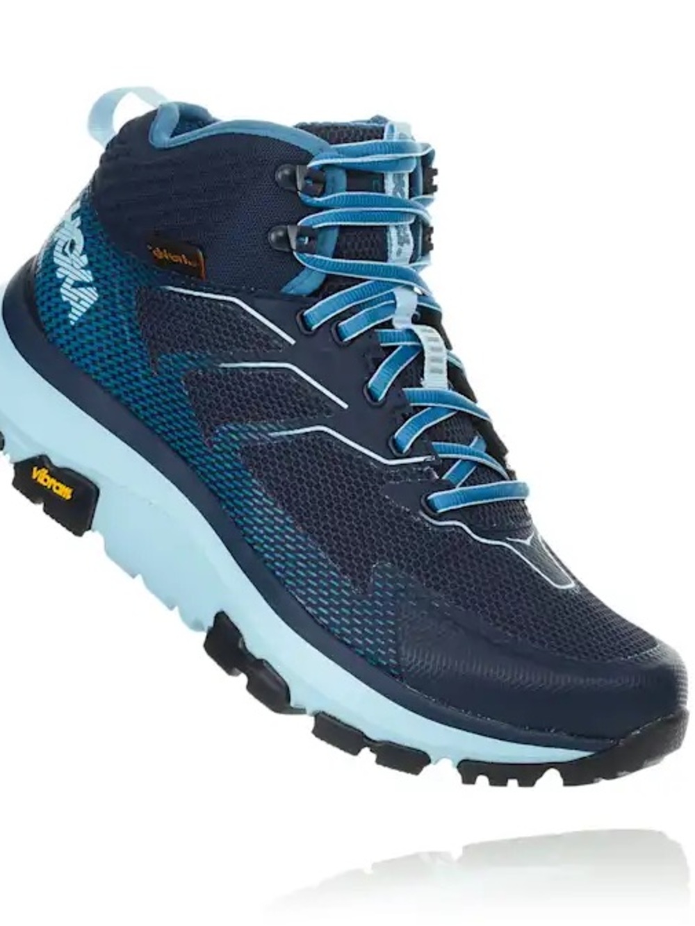 Hoka One One Sky Toa Mid Waterproof Hiking Boots Navy/Light Blue Size 11